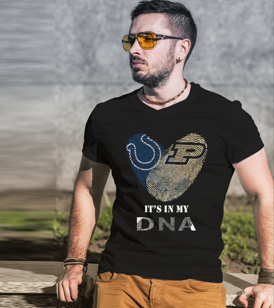 Colts Purdue Heart It's In My DNA T-Shirt