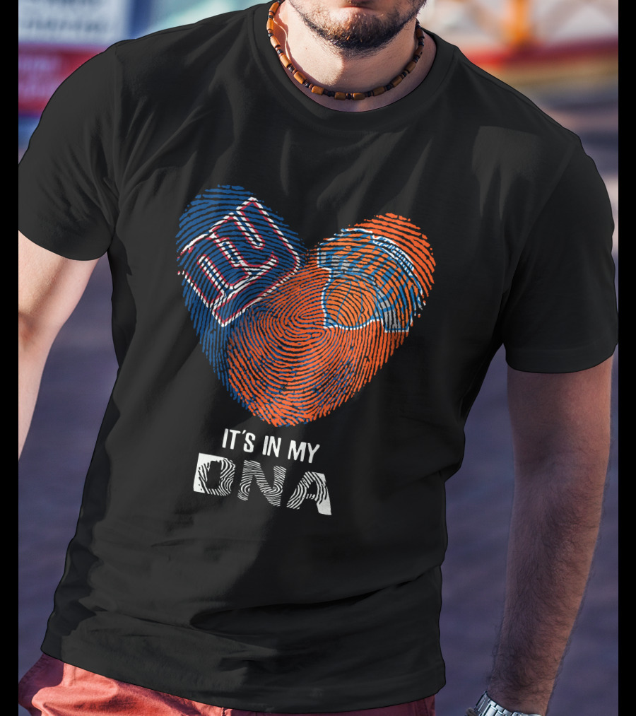 New York Giants And Knicks It's In My DNA T-Shirt