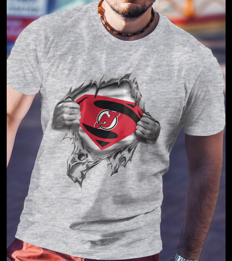 New Jersey Devils Superman T-Shirt