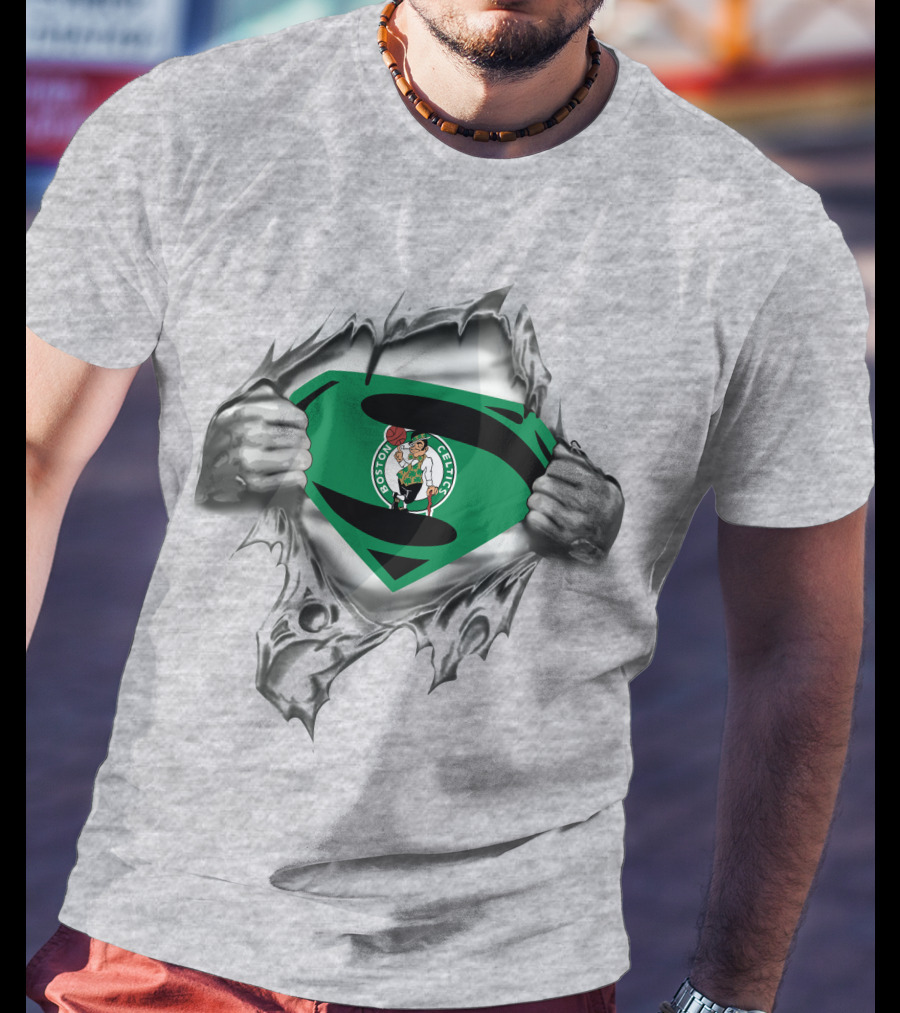 Boston Celtics Superman Logo Breakout T-Shirt