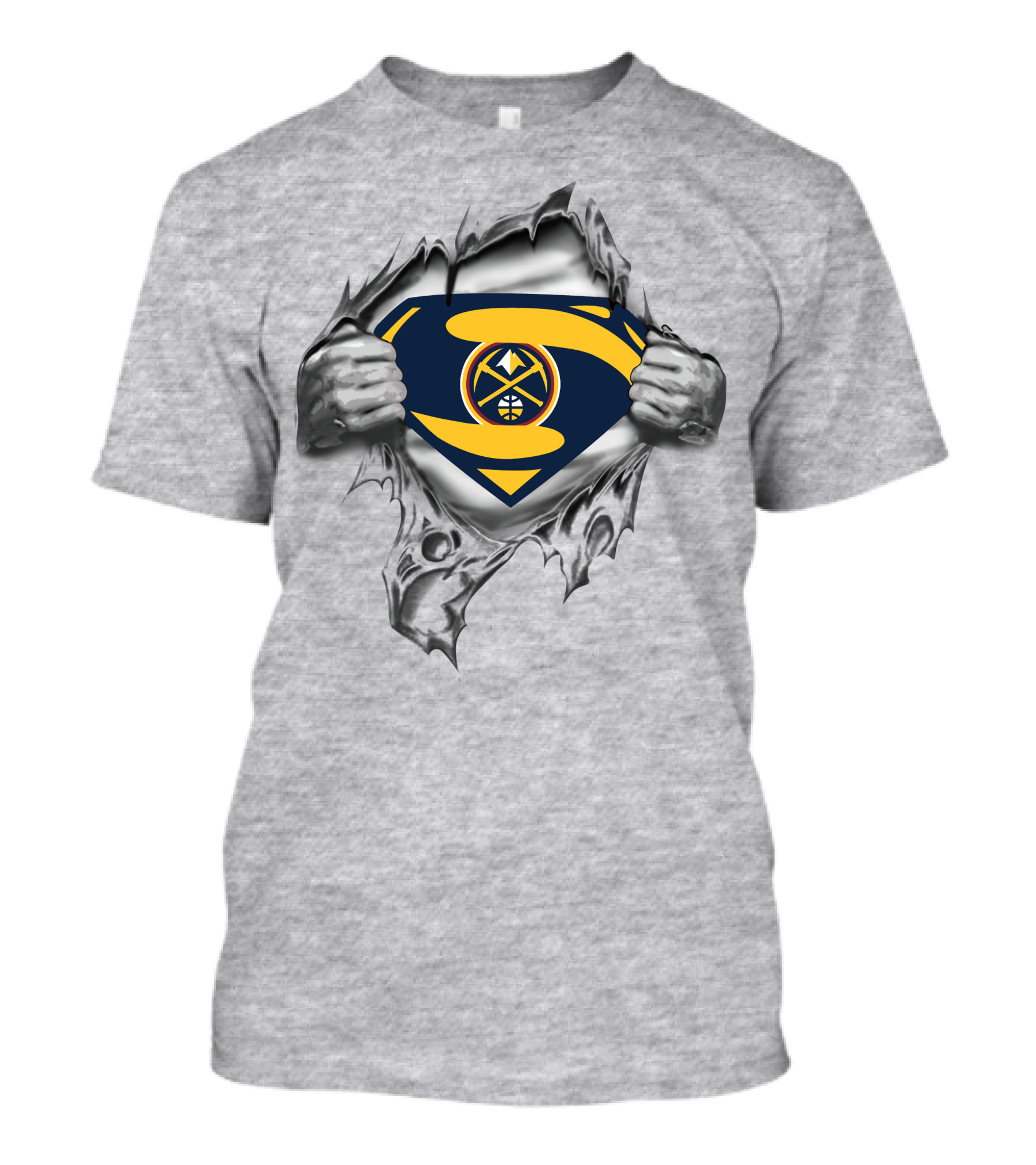 Denver Nuggets Superman Logo Burst T-Shirt