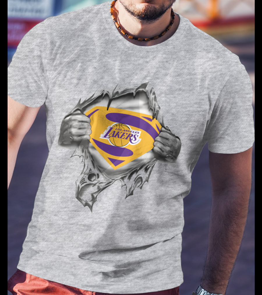 Los Angeles Lakers Superman Emblem T-Shirt