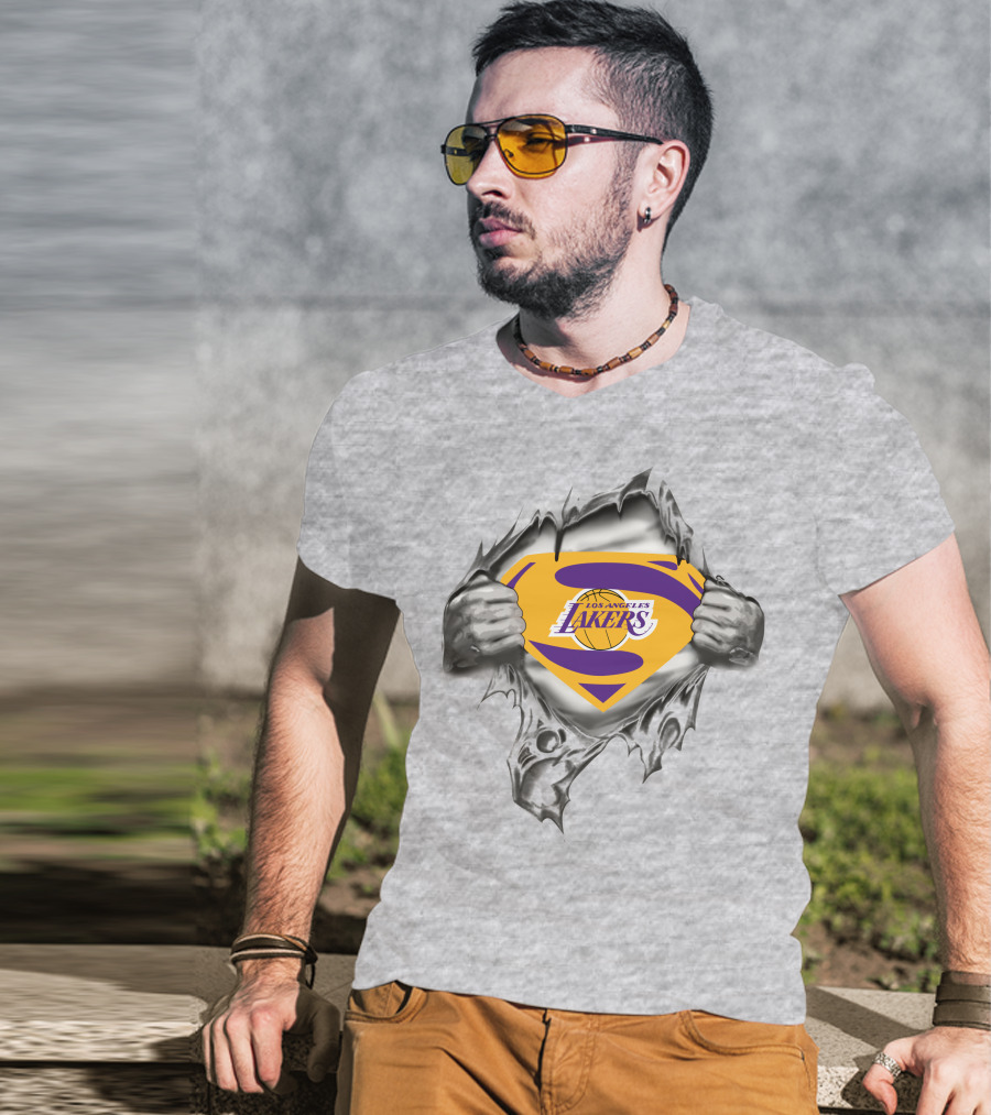 Los Angeles Lakers Superman Emblem T-Shirt