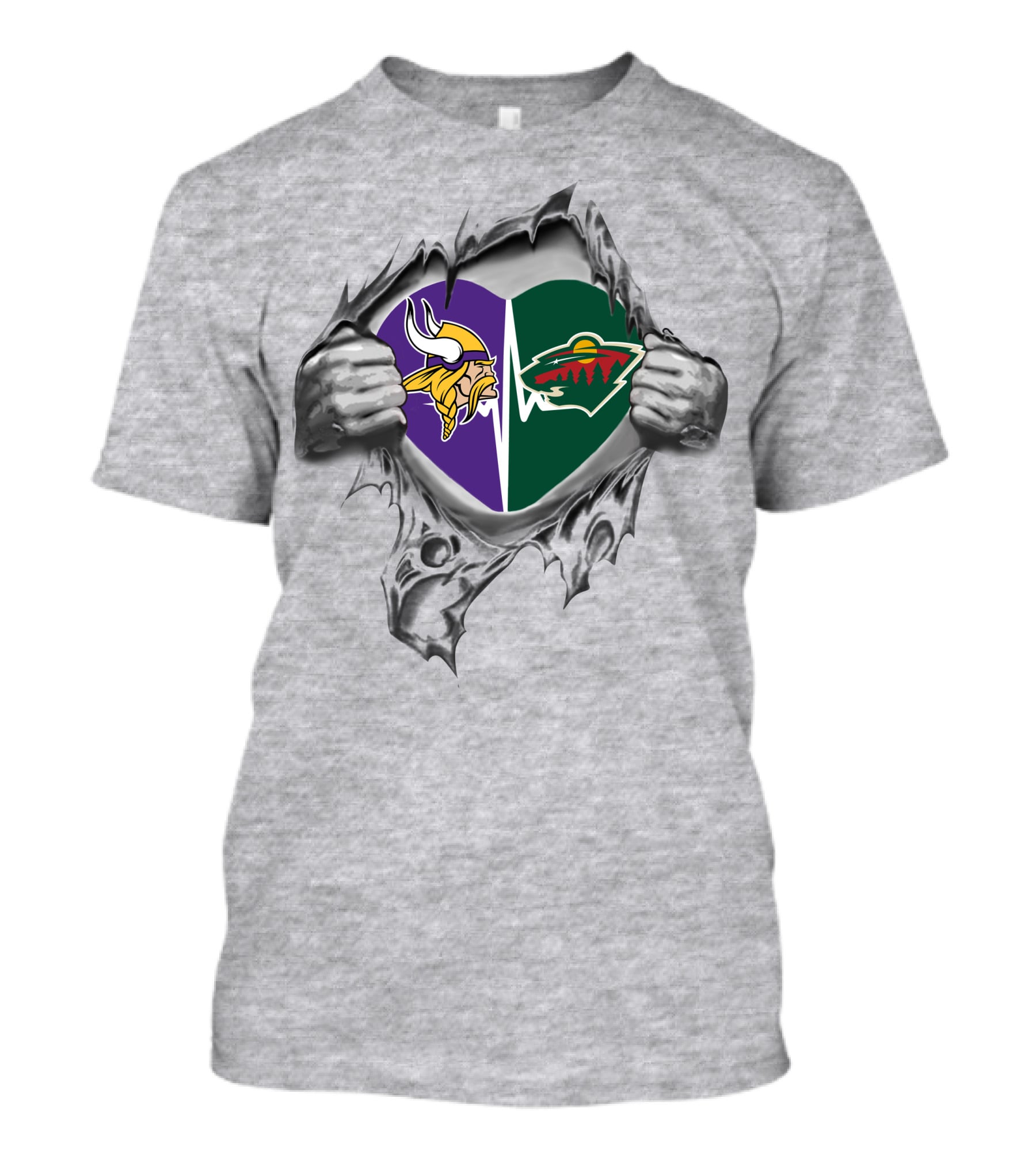 Vikings Wild It's In My Heart NFL Minnesota Sports Passion T-Shirt