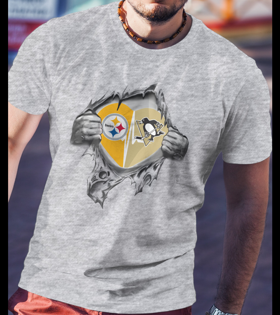Steelers Penguins Heartfelt Loyalty T-Shirt
