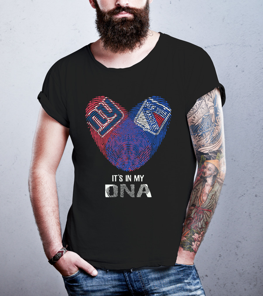 New York Giants New York Rangers It's In My DNA T-Shirt
