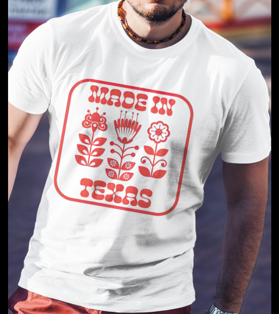 Made In Texas Floral Icons T-Shirt