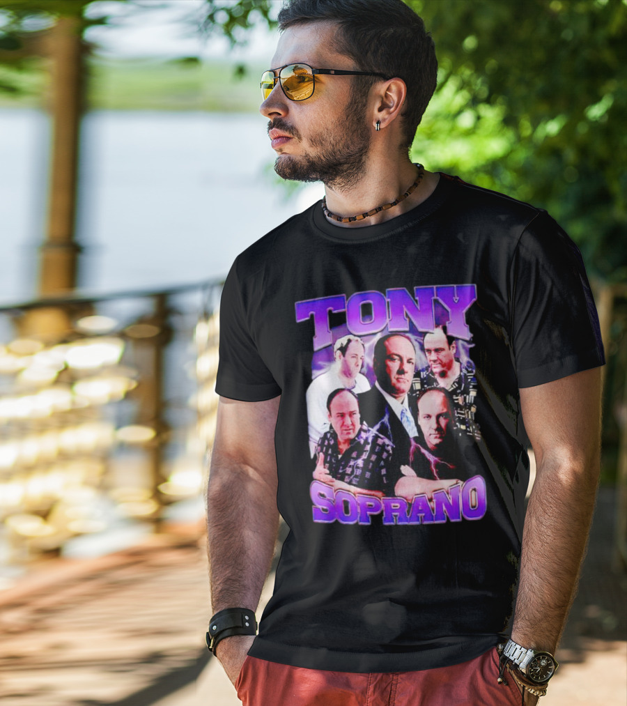 Tony Soprano The Sopranos Character Collage T-Shirt