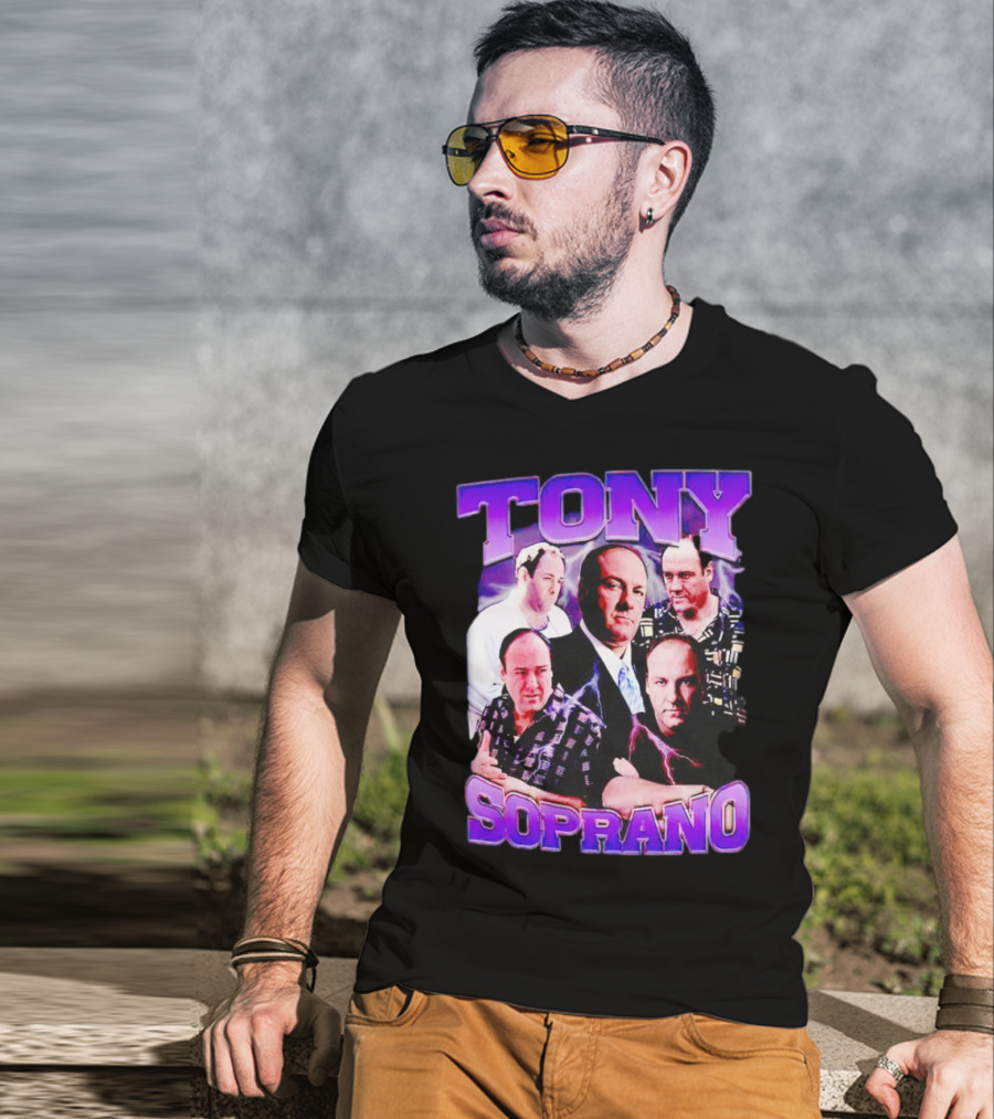 Tony Soprano The Sopranos Character Collage T-Shirt
