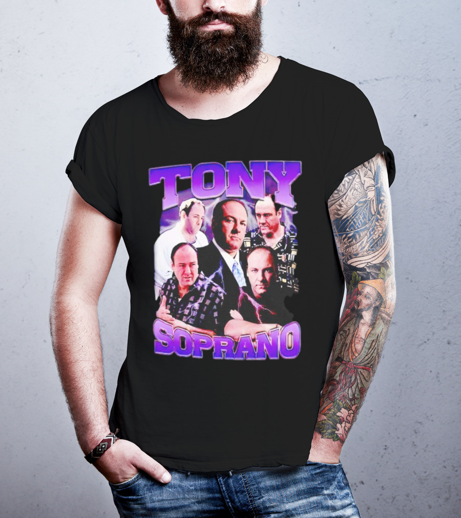 Tony Soprano The Sopranos Character Collage T-Shirt