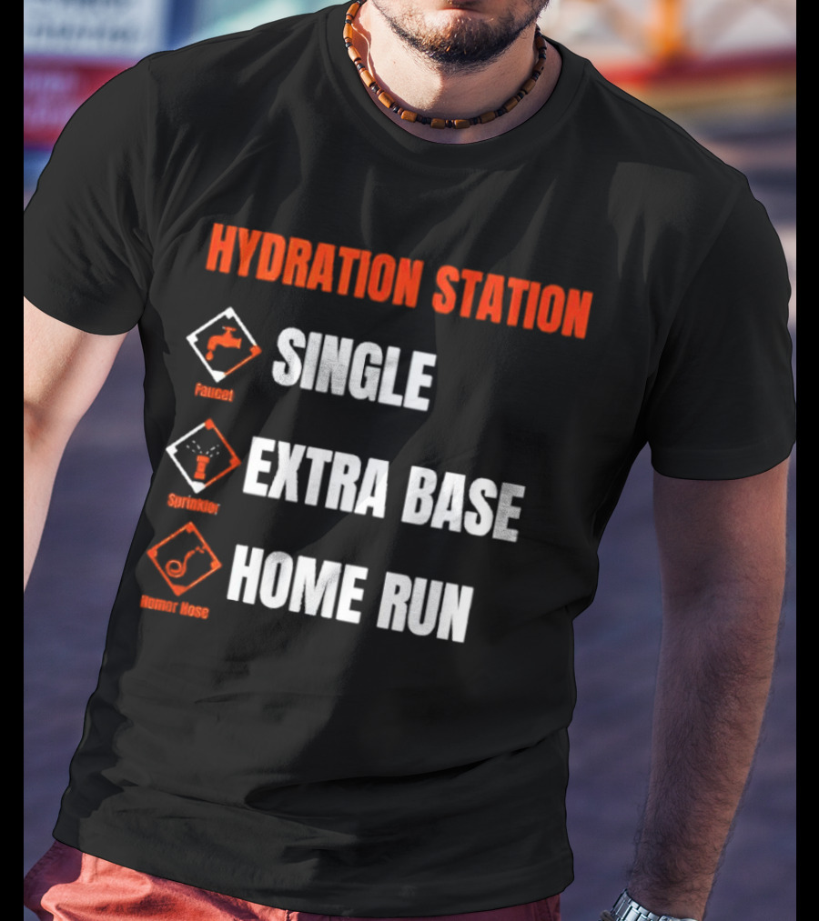 HYDRATION STATION Faucet Sprinkler Homer Hose T-Shirt