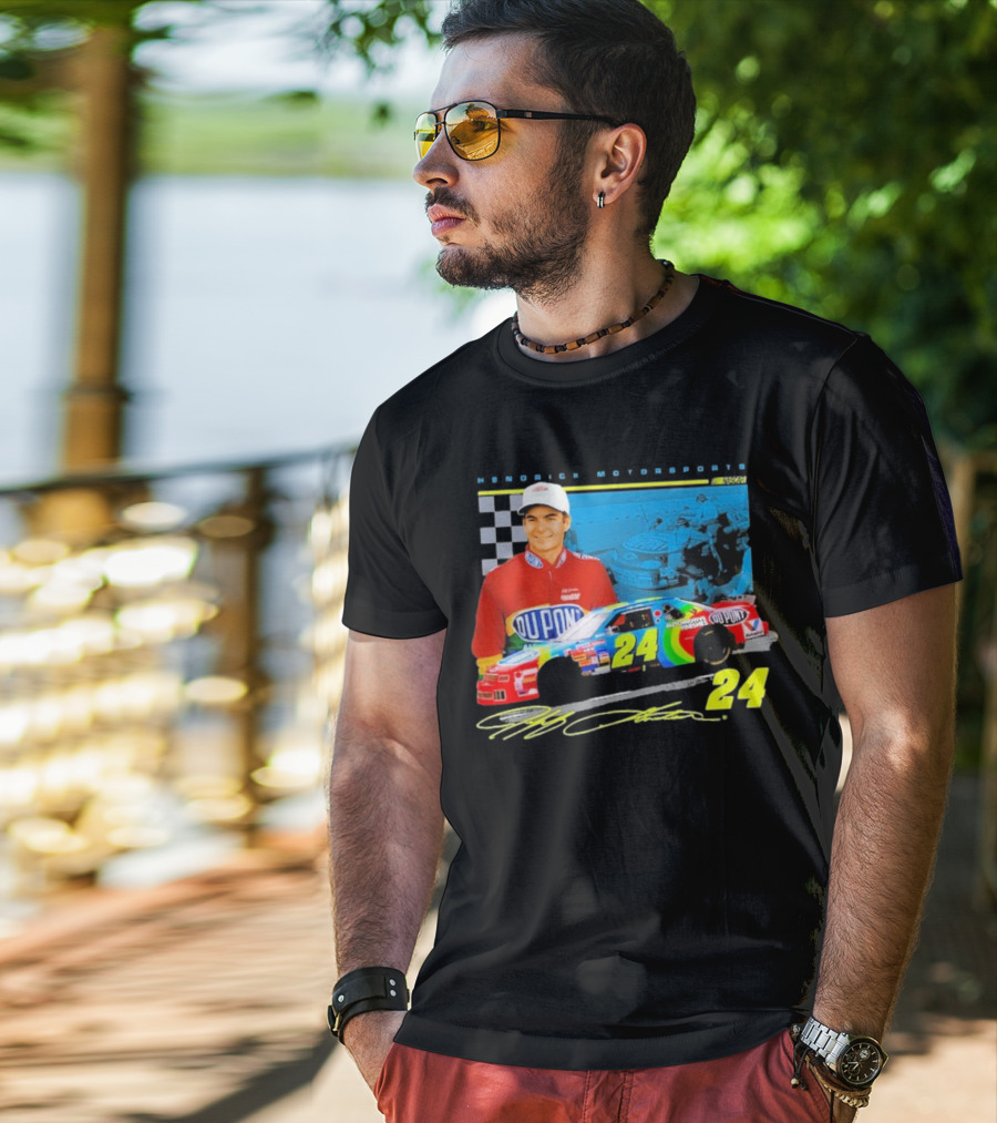 Jeff Gordon DuPont NASCAR 24 Hendrick Motorsports Legends Car Racing Team Collection T-Shirt