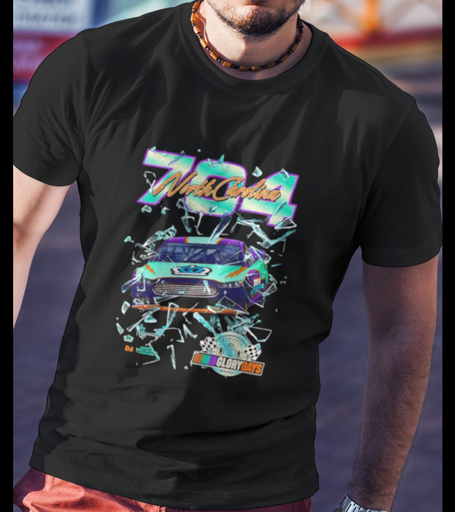 North Carolina 704 NASCAR Glory Days Charlotte Motor Speedway Series T-Shirt