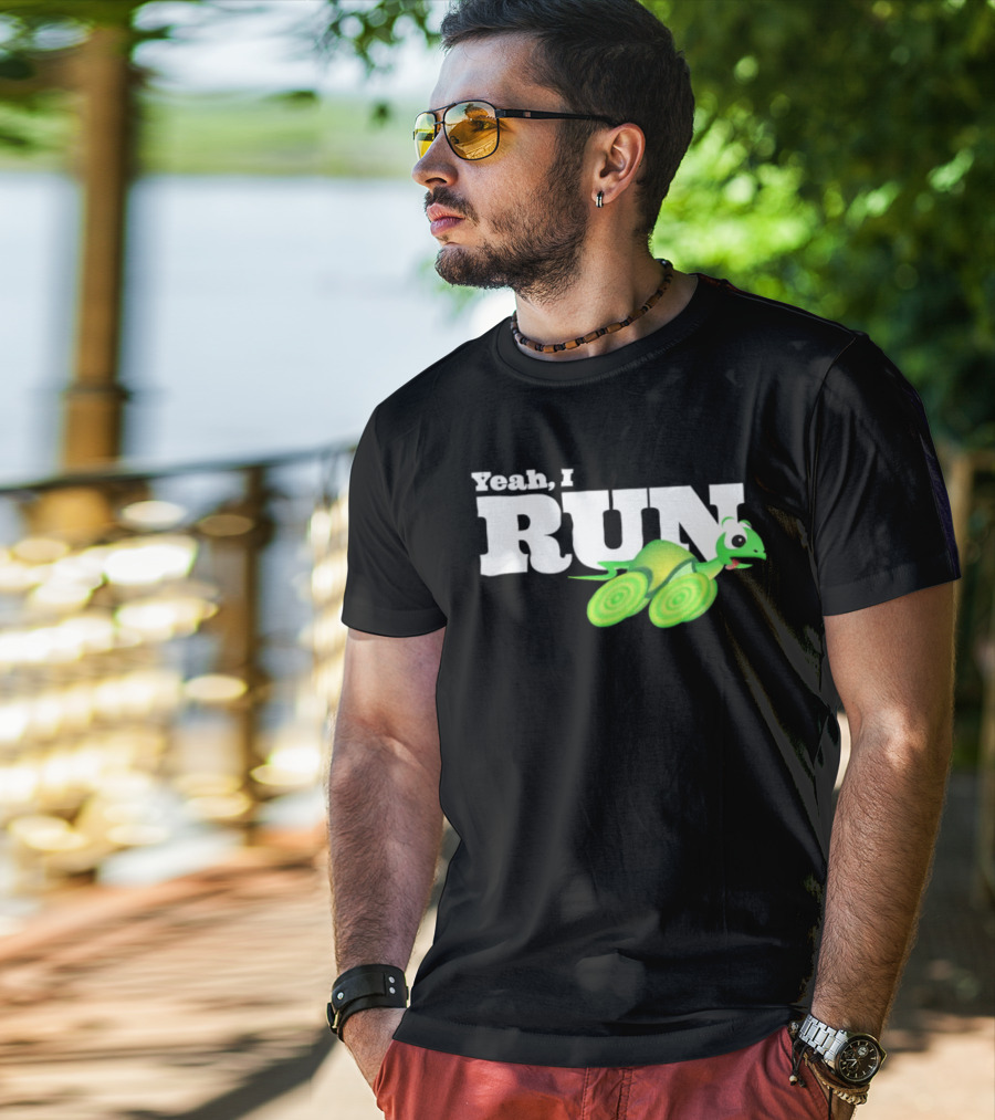 Turtle Yeah I Run Racing Green Run T-Shirt