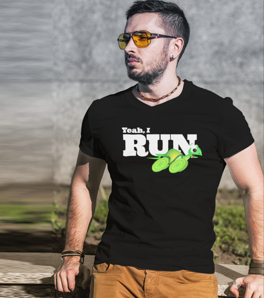 Turtle Yeah I Run Racing Green Run T-Shirt