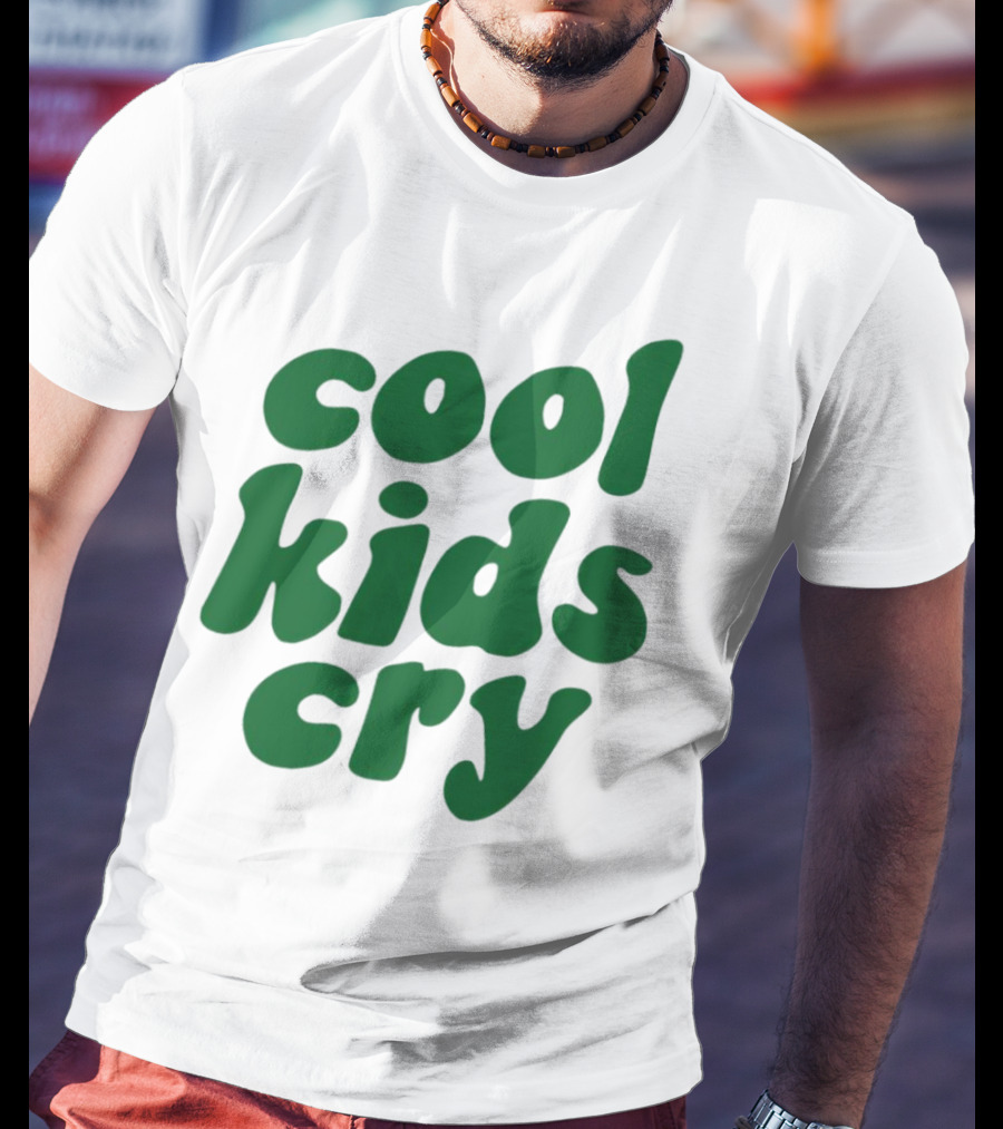 Cool Kids Cry Retro Green T-Shirt