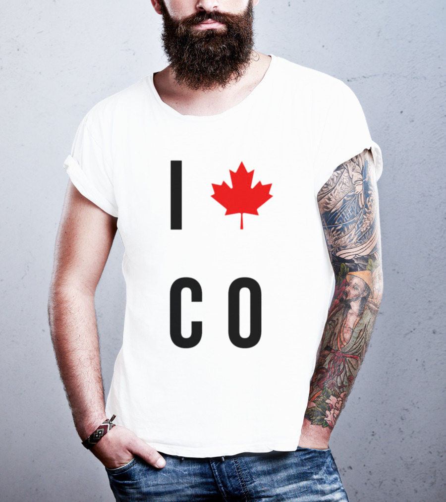 I Love Colorado Maple Leaf Co T-Shirt