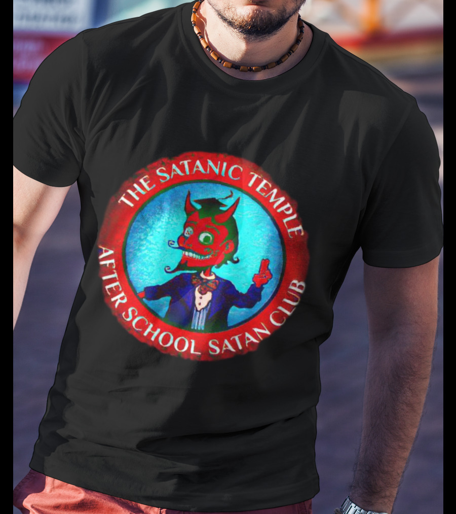 The Satanic Temple After School Satan Club Red Circle Demon T-Shirt