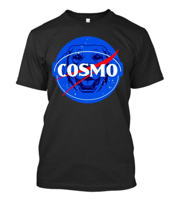 NASA-Inspired Cosmo Space Dog Agency Logo Astronaut T-Shirt