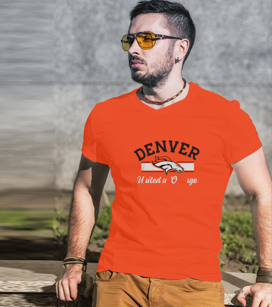 Denver Broncos United In Orange T-Shirt
