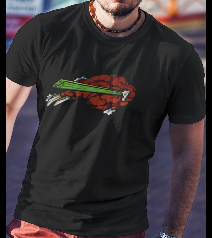 Buffalo Bills Chicken Wing Celery Football Fusion T-Shirt