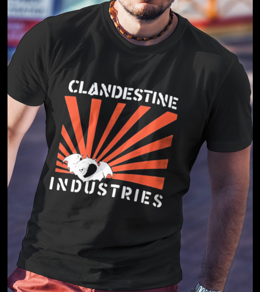 Clandestine Industries Bat Wings Sunburst T-Shirt