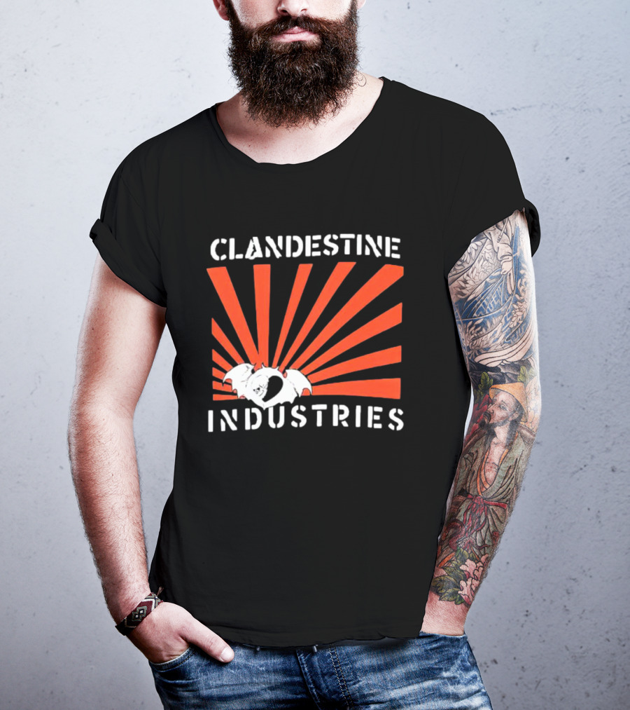 Clandestine Industries Bat Wings Sunburst T-Shirt