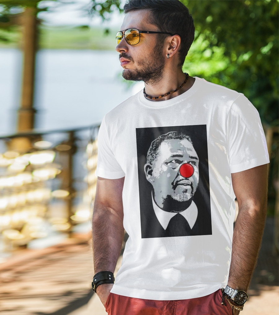 Ed Cooley Clown Red Nose Caricature T-Shirt