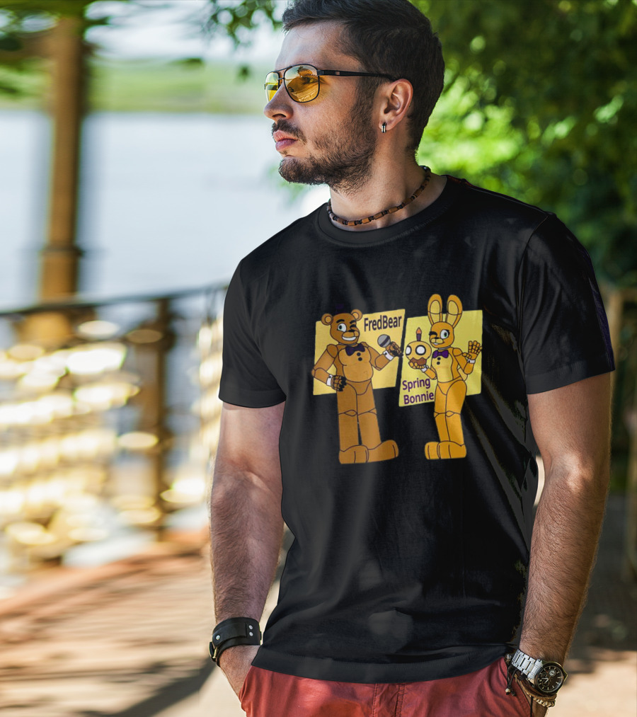 FredBear And Springbonnie Animatronic Duo From Five Nights At Freddy's T-Shirt