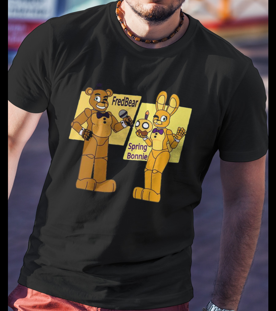 FredBear And Springbonnie Animatronic Duo From Five Nights At Freddy's T-Shirt