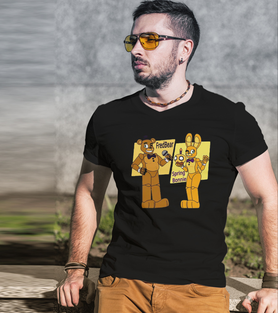 FredBear And Springbonnie Animatronic Duo From Five Nights At Freddy's T-Shirt