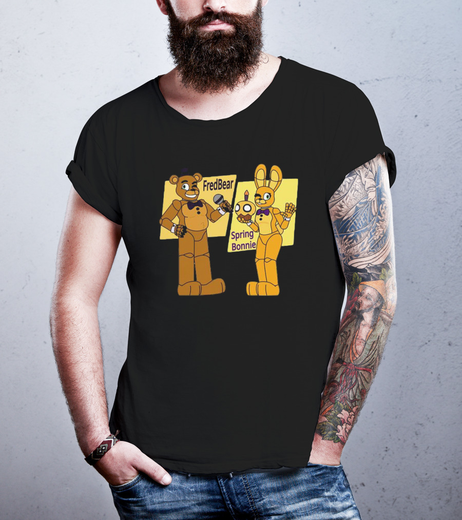 FredBear And Springbonnie Animatronic Duo From Five Nights At Freddy's T-Shirt