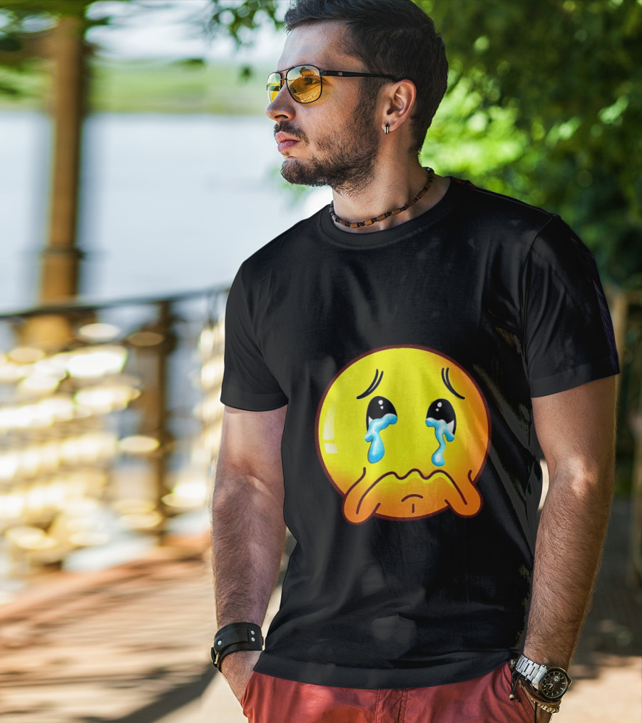 Ginger Sad Crying Emoji T-Shirt