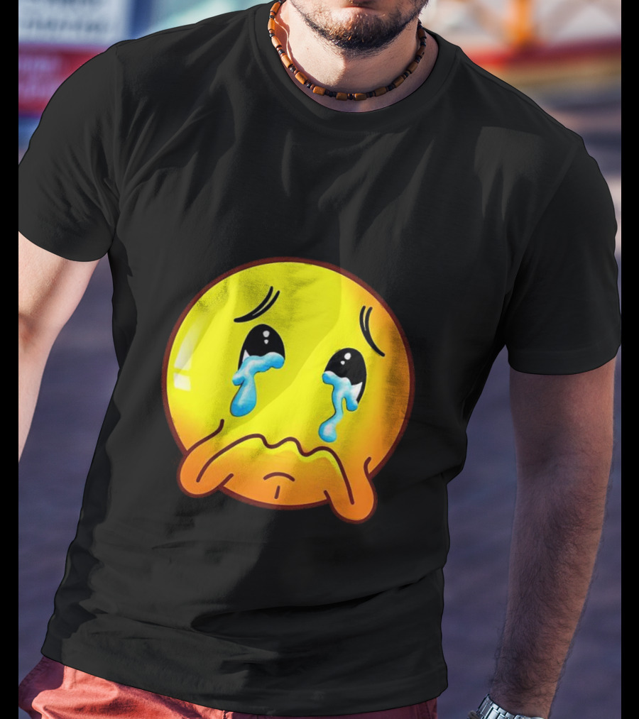 Ginger Sad Crying Emoji T-Shirt