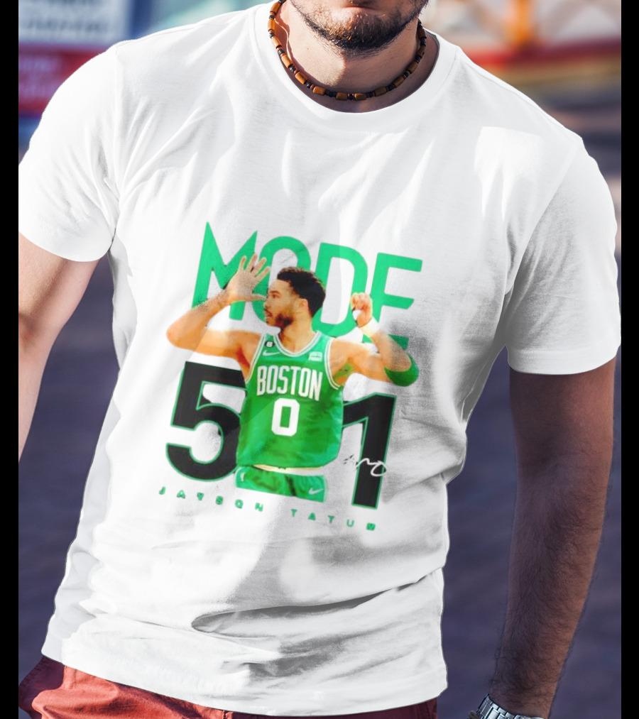 Jayson Tatum Boston Mode 51 Signature Points Game T-Shirt