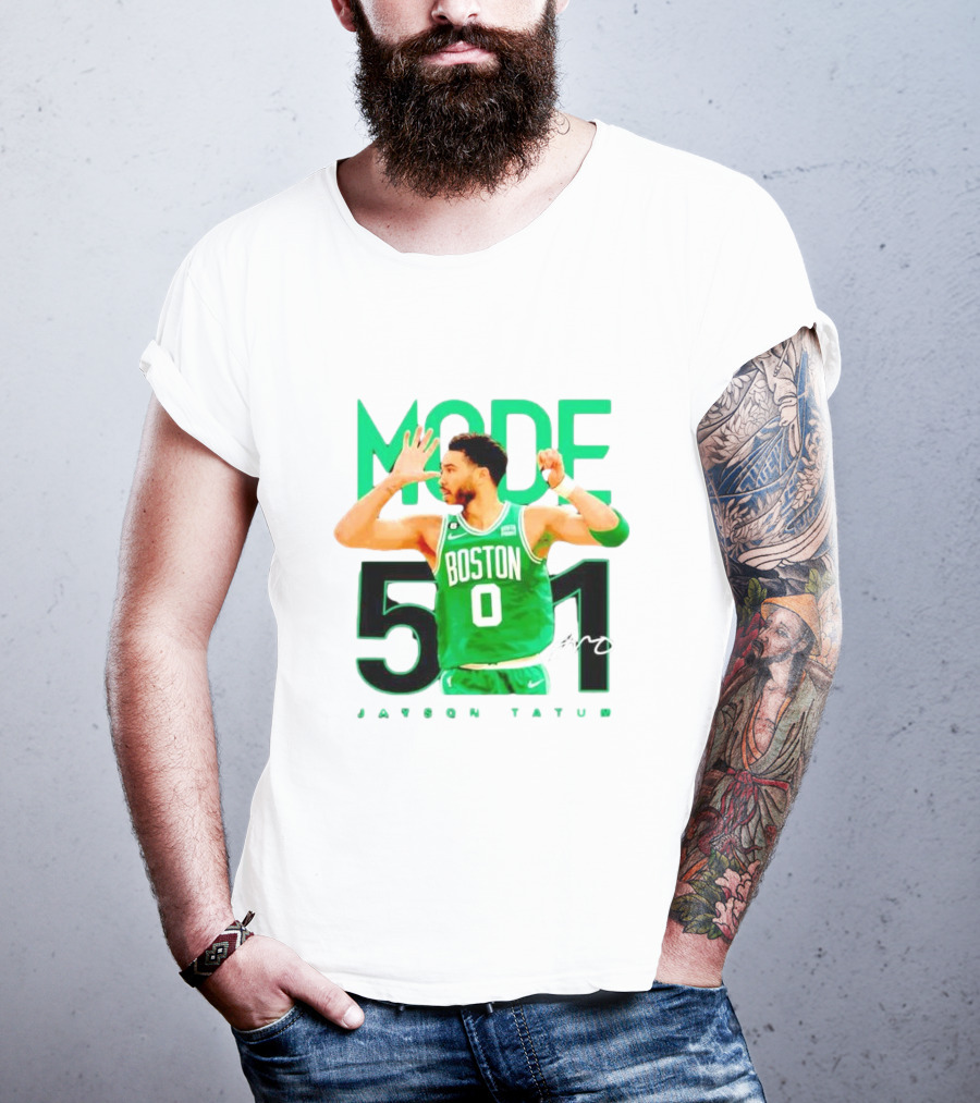 Jayson Tatum Boston Mode 51 Signature Points Game T-Shirt