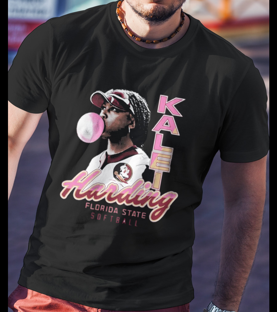 Kalei Harding Florida State Softball Bubblegum Pop T-Shirt
