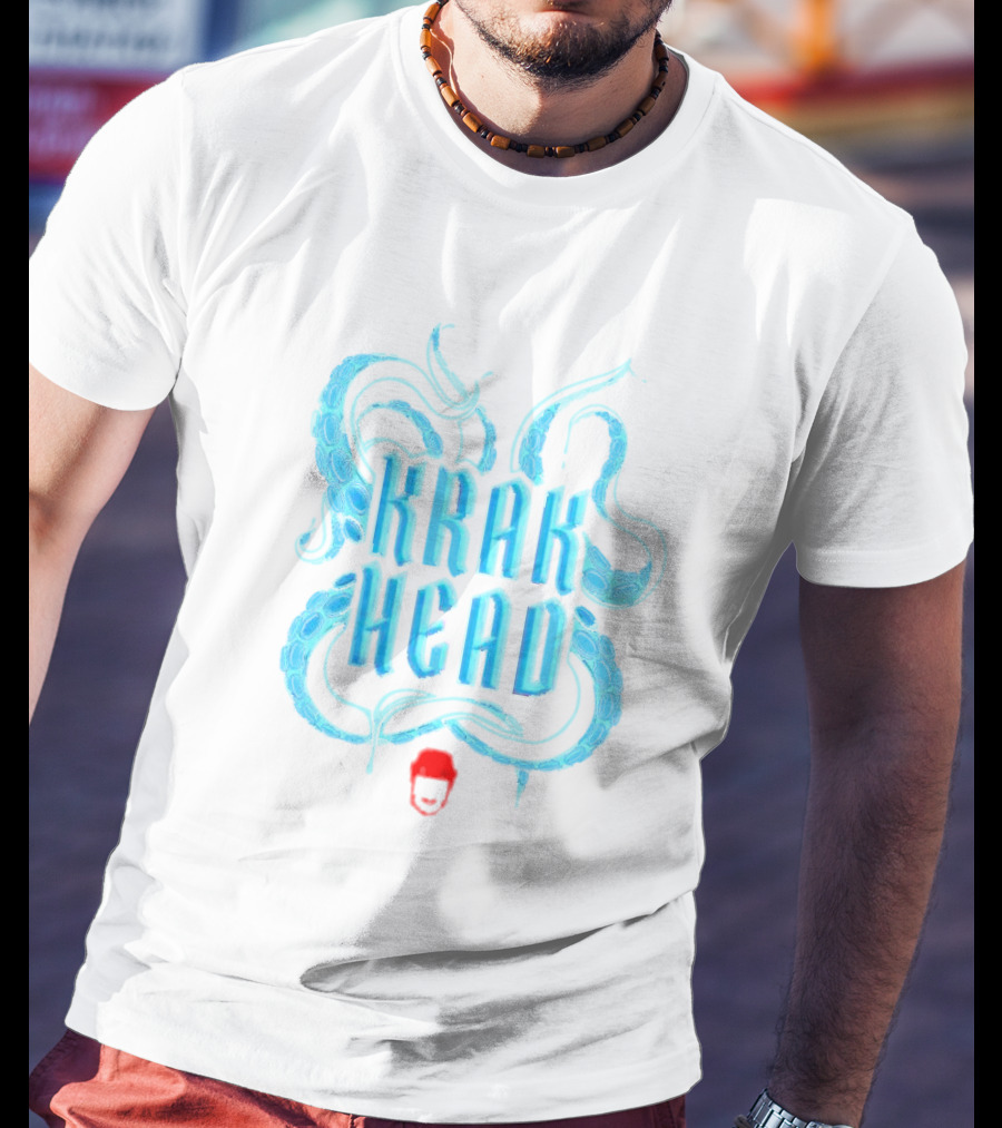 Krak Head Kraken Tentacles And Face T-Shirt