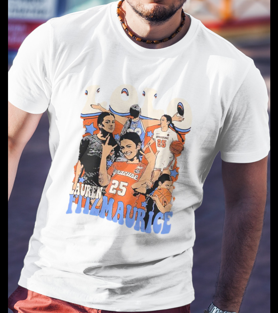 LOLO Lauren Fitzmaurice Syracuse 25 Basketball Vintage T-Shirt
