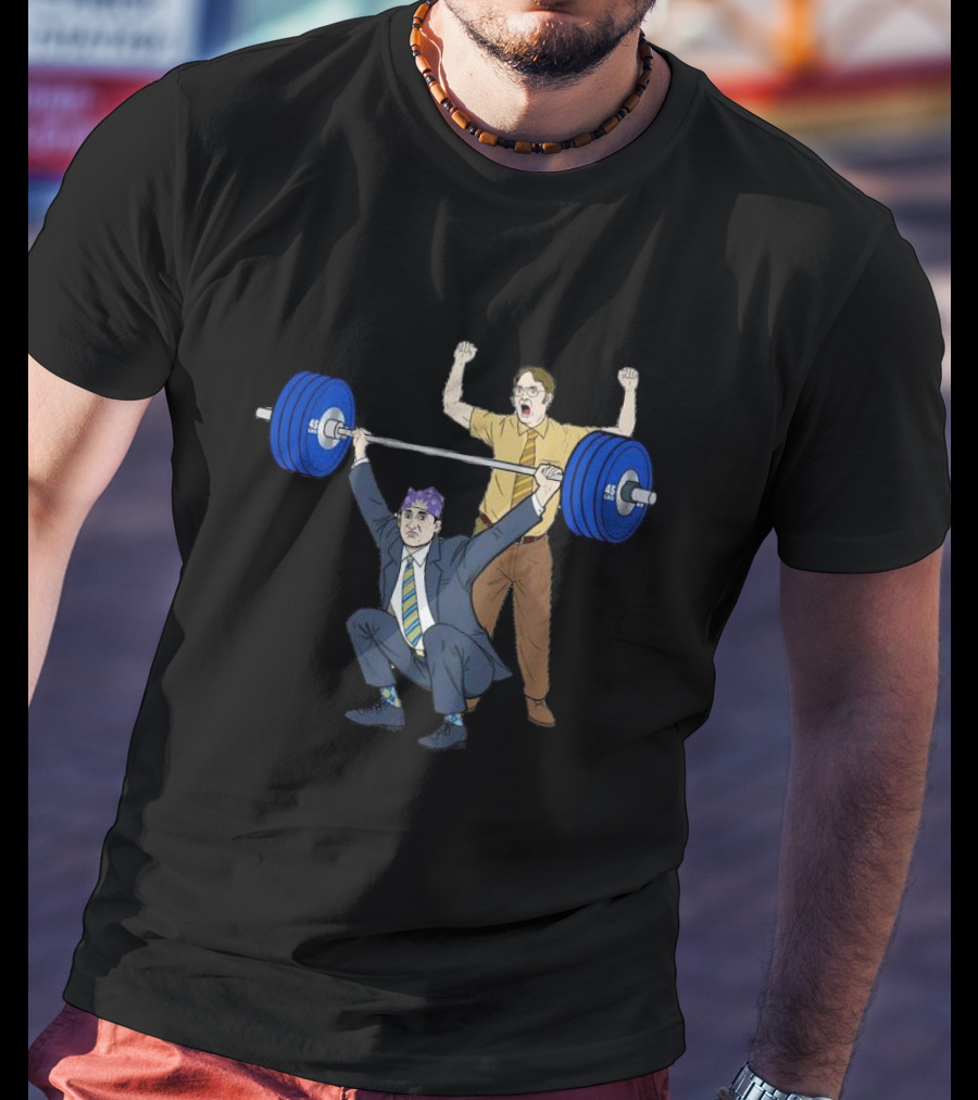 Prison Mike Weightlifting Powerlift With Assistant Gym Coach T-Shirt