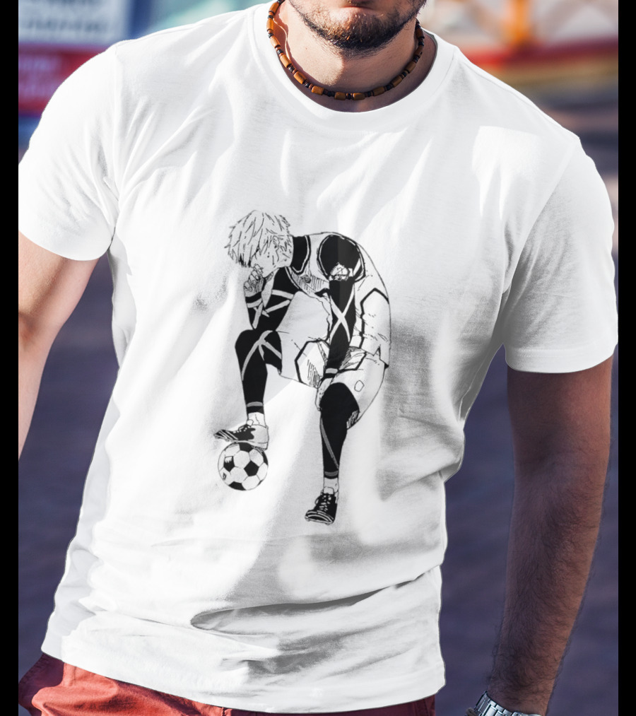 Seishiro Nagi Blue Lock Soccer Manga Character Pose T-Shirt