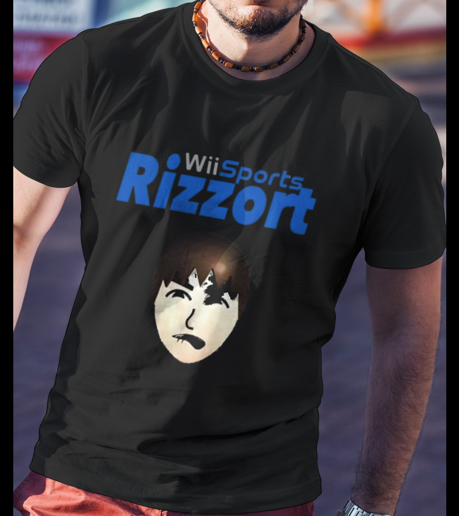 Wii Sports Rizzort Meme Gaming Parody With Character Face T-Shirt