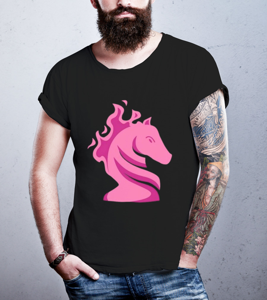 Gotham Knights Chess Symbolic Flaming Horse T-Shirt