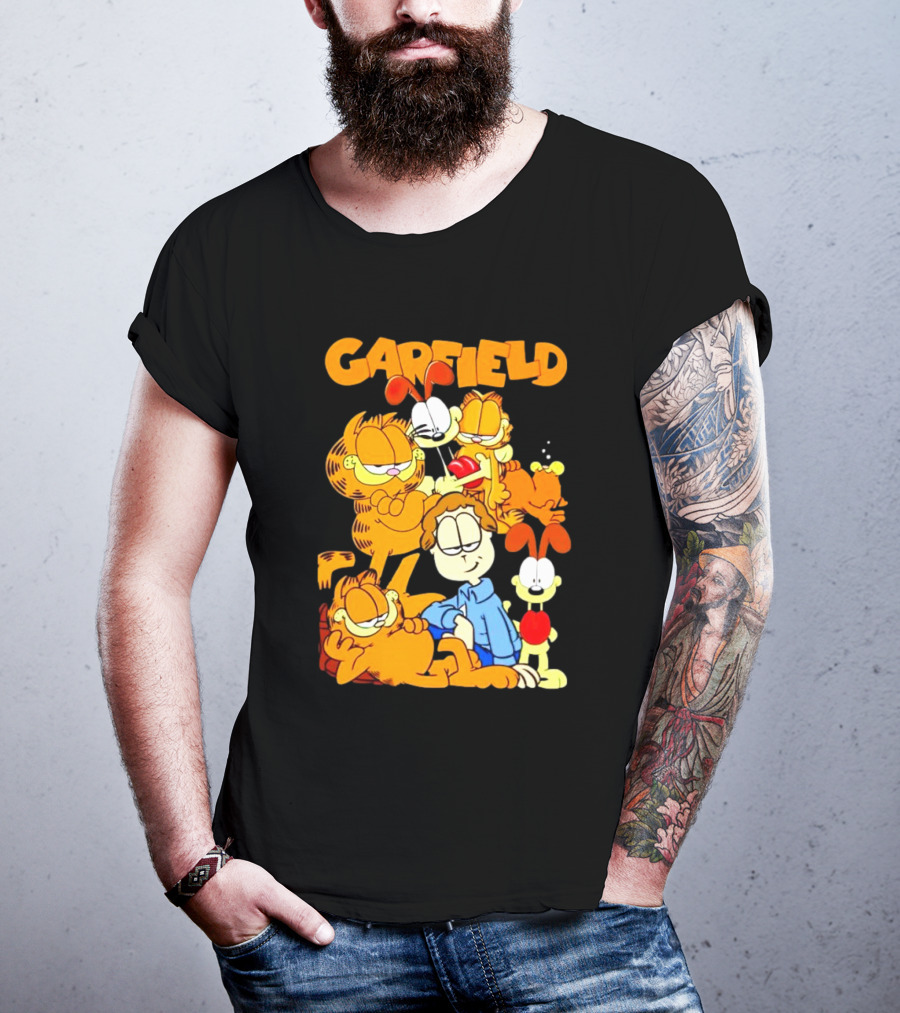 Garfield And Friends Cartoon Characters Reunion T-Shirt