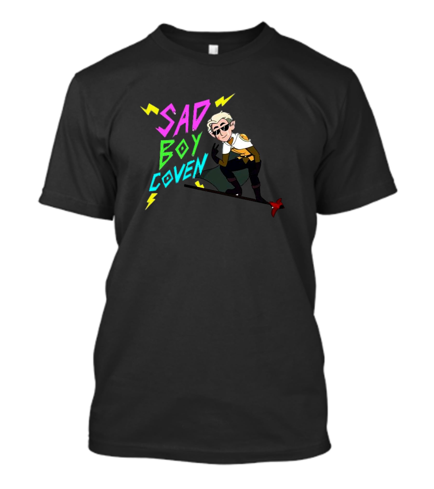 Sad Boy Coven Golden Guard Lightning Iconic T-Shirt