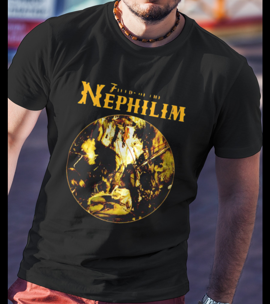 Fields Of The Nephilim Elizium Abstract Circle T-Shirt