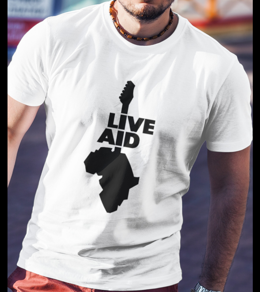 Live Aid Guitar Africa T-Shirt
