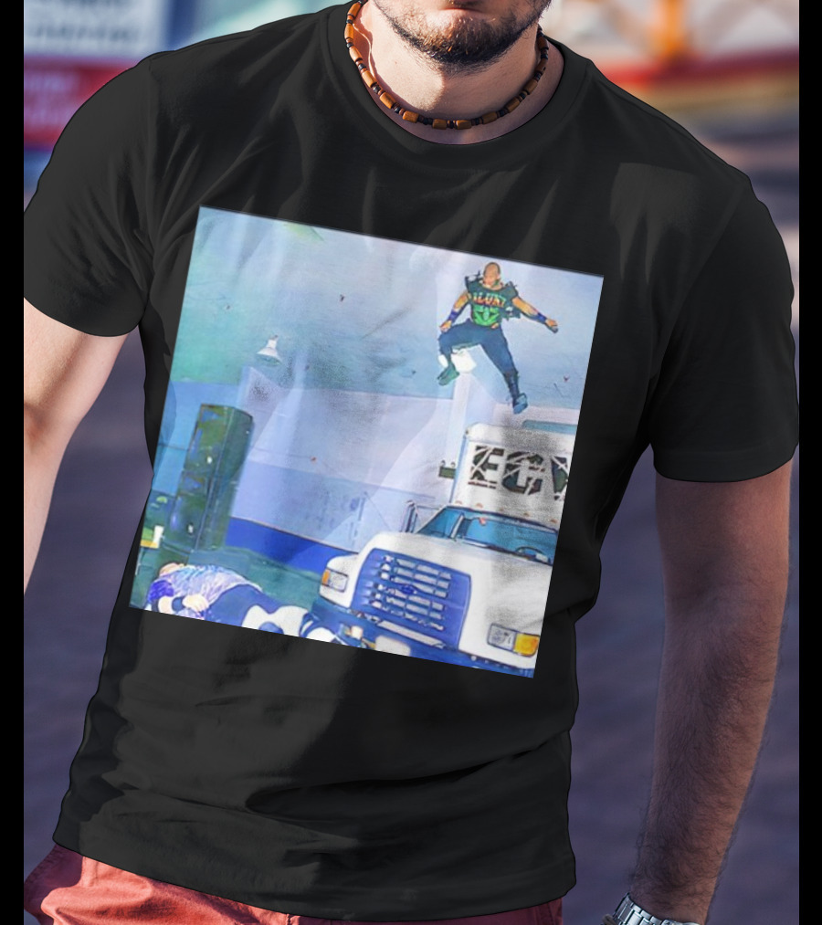 Jerome Young New Jack Flying ECW Truck Arena Scene T-Shirt