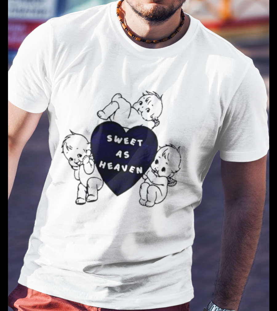Sweet As Heaven Heart With Adorable Babies T-Shirt