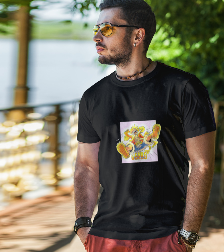 Monkey D. Luffy Gear 5 Jumping Action Anime T-Shirt